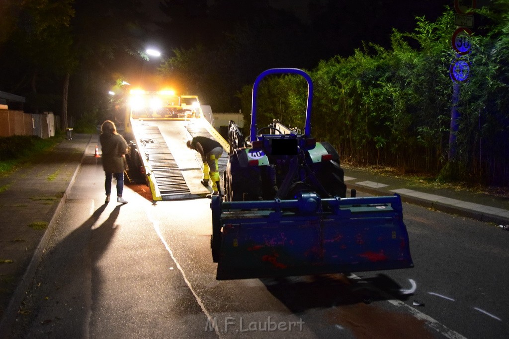 VU Krad Klein Traktor Koeln Hahnwald Bonner Landstr Unter den Birken P121.JPG - Miklos Laubert